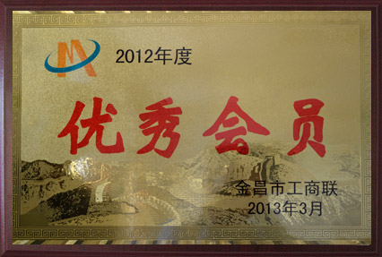 2012年度优秀会员